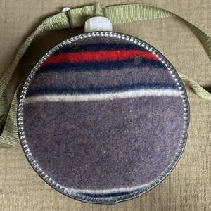 Vintage Water Canteen / Alpaca Wool Canteen / 70's Vintage Canteen